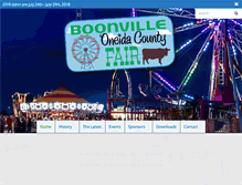 Tablet Screenshot of boonvillefair.com